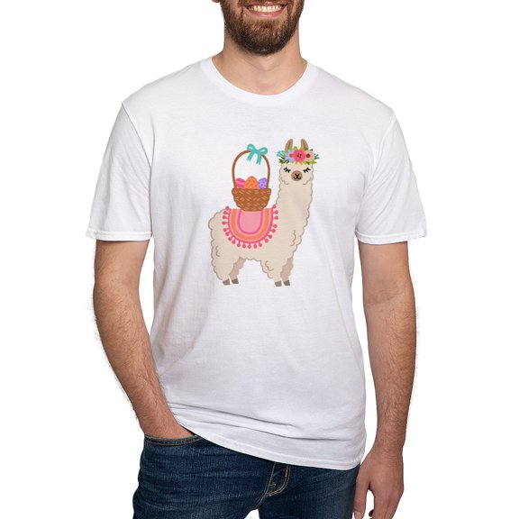 CafePress - EASTER ALPACHA T Shirt - Fitted T-Shirt, Vintage Fit Soft Cotton Tee