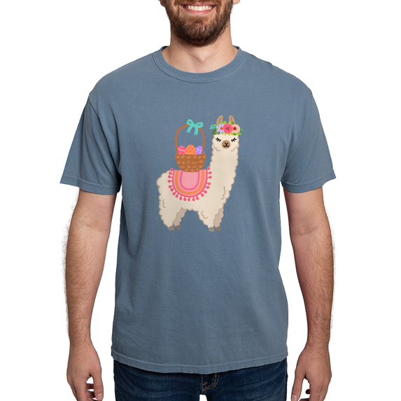 CafePress - EASTER ALPACHA T Shirt - Mens Comfort Colors Shirt