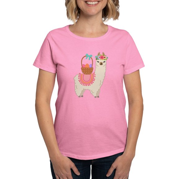 CafePress - EASTER ALPACHA T Shirt - Women's Traditional Fit Dark T-Shirt