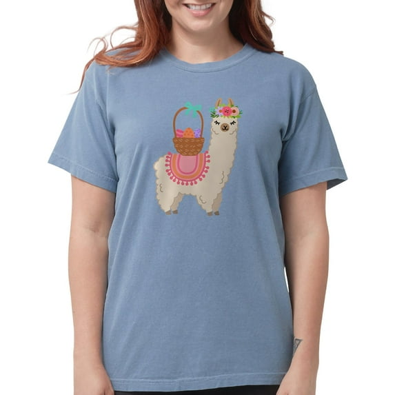 CafePress - EASTER ALPACHA T Shirt - Womens Comfort Colors® Shirt