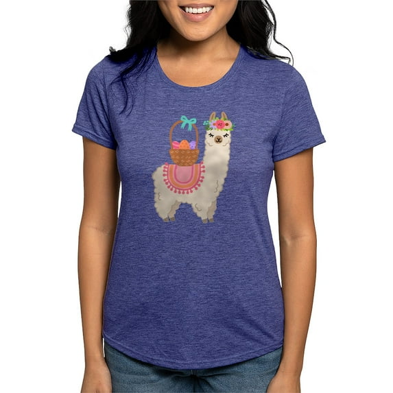 CafePress - EASTER ALPACHA T Shirt - Womens Tri-blend T-Shirt