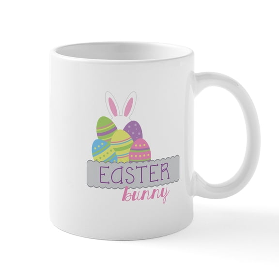 CafePress - EASTER BUNNY Mugs - 11 oz Ceramic Mug - Novelty Coffee Tea Cup