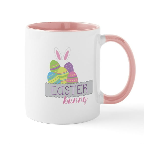 CafePress - EASTER BUNNY Mugs - 11 oz Ceramic Mug - Novelty Coffee Tea Cup
