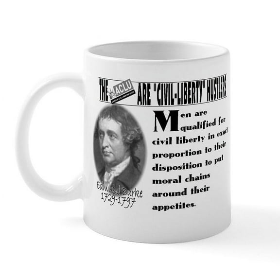 CafePress - EDMUND BURKE: CULTURE WARRIOR Mug - 11 oz Ceramic Mug - Novelty Coffee Tea Cup