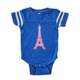 thumbnail image 1 of CafePress - EIFFEL TOWER PINK - Cute Infant Baby Football Bodysuit, 1 of 3