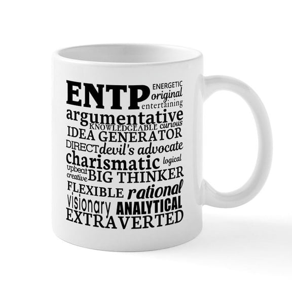 CafePress - ENTP Debater Myers Briggs Personality Mugs - 11 oz Ceramic Mug - Novelty Coffee Tea Cup