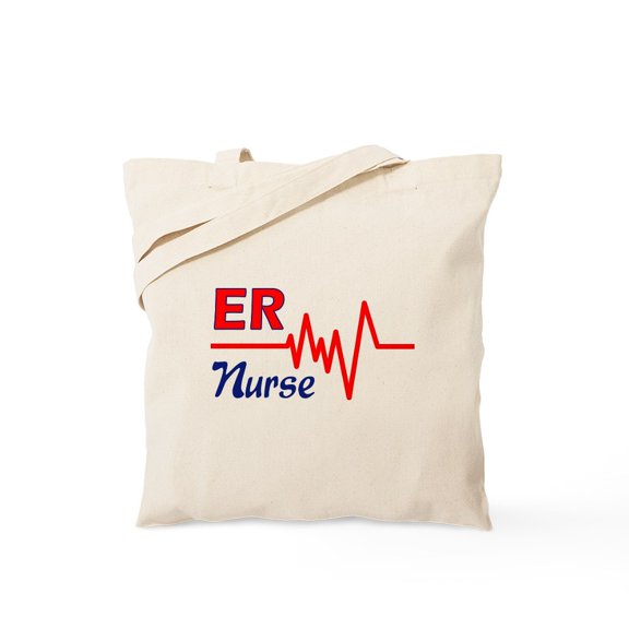 CafePress - ER Nurse Tote Bag - Unisex Canvas Tote Bag, Beige, 1-Piece