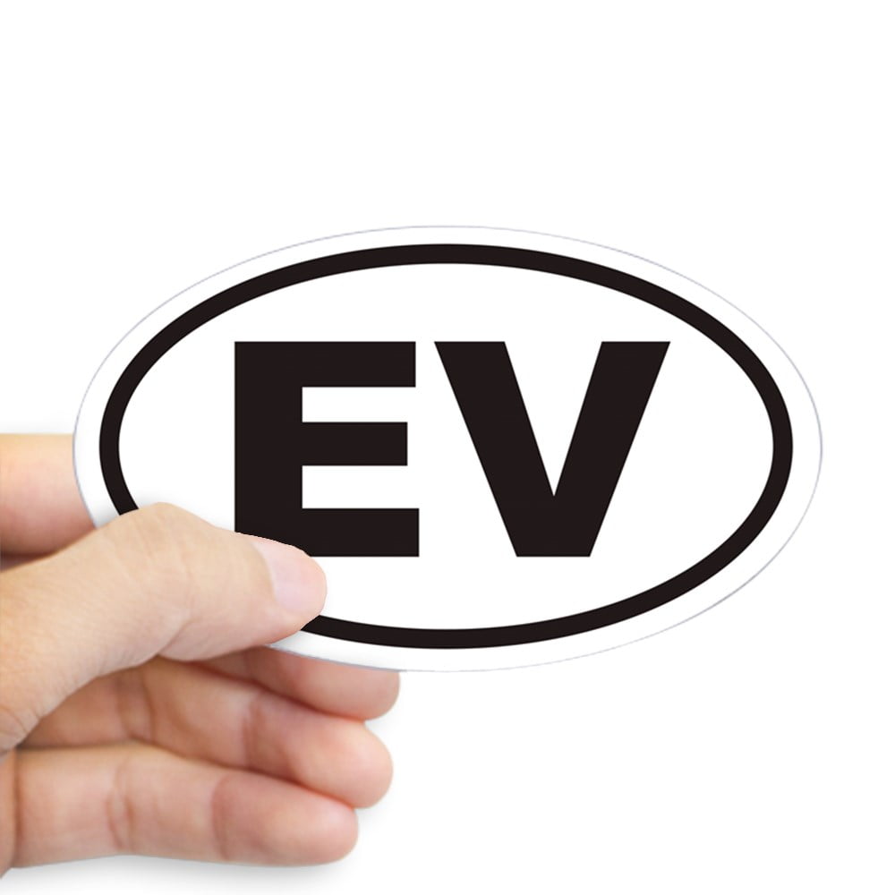 Flying Witch On Broomstick Oval Bumper Sticker / Car Decal - 4mil Vinyl Sticker (CafePress)