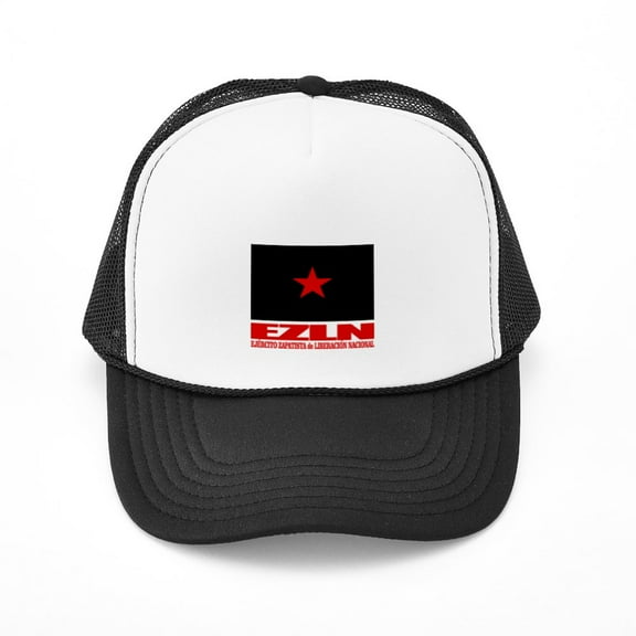 CafePress - EZLN - Trucker Hat - Polyester Foam Front and Nylon Mesh Weave Back