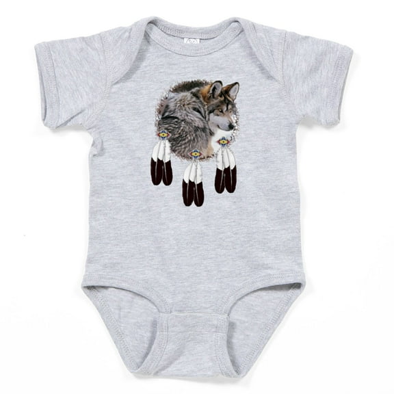 CafePress - Eagle Feathers Wolf - Cute Infant Bodysuit Baby Romper - Size Newborn - 24 Months