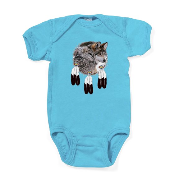 CafePress - Eagle Feathers Wolf - Cute Infant Bodysuit Baby Romper - Size Newborn - 24 Months