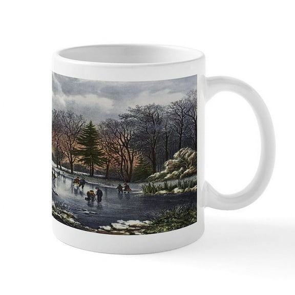 CafePress - Early Winter Mug - 11 oz Ceramic Mug - Novelty Coffee Tea Cup