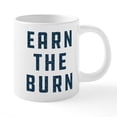 thumbnail image 1 of CafePress - Earn The Burn Pattern - 20 Oz White Ceramic Mega Mug, 1 of 5