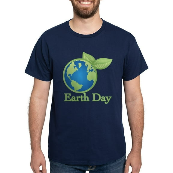 CafePress - Earth Day Dark T Shirt - Men's Classic Graphic Cotton T-Shirt
