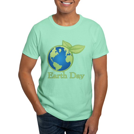 CafePress - Earth Day Dark T Shirt - Men's Classic Graphic Cotton T-Shirt