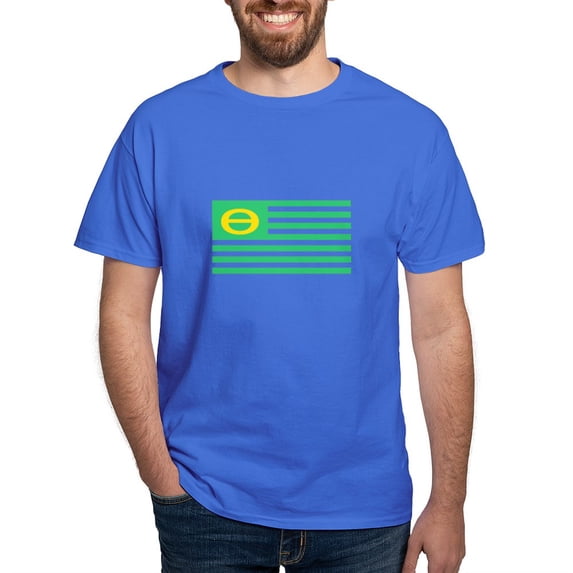 CafePress - Earth Day Flag Dark T Shirt - Men's Classic Graphic Cotton T-Shirt