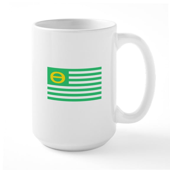 CafePress - Earth Day Flag Large Mug - 15 oz Ceramic Large White Novelty Mug