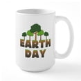 thumbnail image 1 of CafePress - Earth Day Trees Large Mug - 15 oz Ceramic Large White Novelty Mug, 1 of 6