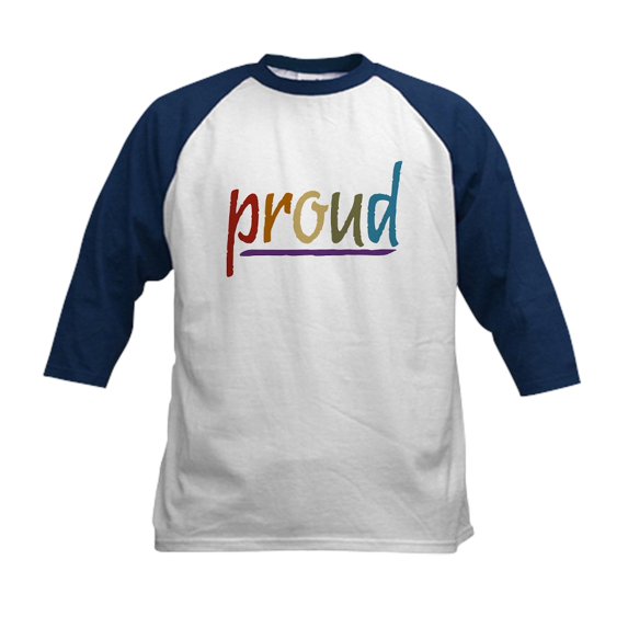 CafePress - Earth Pride Kids Baseball Jersey - Kids Cotton Baseball Jersey, 3/4 Sleeve Shirt