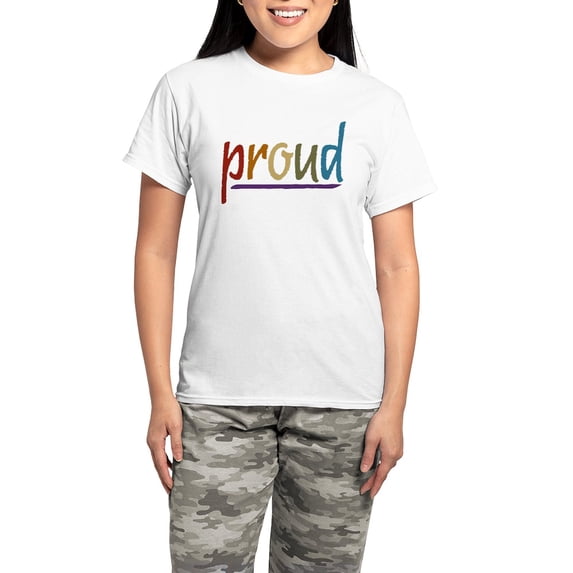 CafePress - Earth Pride Women's Light Pajamas - Women's Short Sleeve Print T-Shirt and Pants Light Cotton Pajama Set