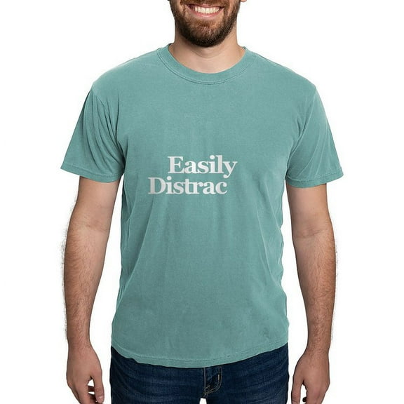 CafePress - Easily Distracted T Shirt - Mens Comfort Colors® Shirt