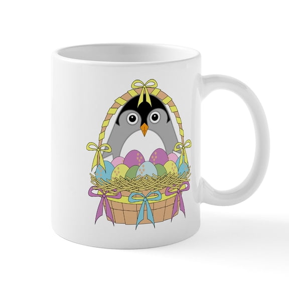 CafePress - Easter Basket Mug - 11 oz Ceramic Mug - Novelty Coffee Tea Cup