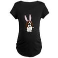 thumbnail image 1 of CafePress - Easter Basset Maternity Dark T Shirt - Maternity Dark T-Shirt, 1 of 3