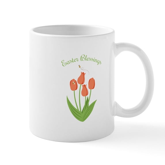 CafePress - Easter Blessings Mugs - 11 oz Ceramic Mug - Novelty Coffee Tea Cup