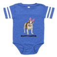 thumbnail image 1 of CafePress - Easter Bunny Bulldog - Cute Infant Baby Football Bodysuit, 1 of 3