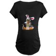 thumbnail image 1 of CafePress - Easter Bunny Lily Maternity Dark T Shirt - Maternity Dark T-Shirt, 1 of 3