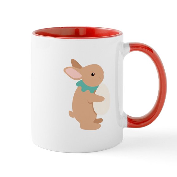 CafePress - Easter Bunny Mugs - 11 oz Ceramic Mug - Novelty Coffee Tea Cup