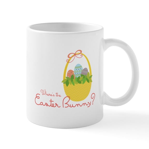CafePress - Easter Bunny Mugs - 11 oz Ceramic Mug - Novelty Coffee Tea Cup