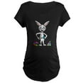 thumbnail image 1 of CafePress - Easter Bunny Painting Eggs Maternity T Shirt - Maternity Dark T-Shirt, 1 of 3