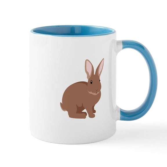 CafePress - Easter Bunny Rabbit Mugs - 11 oz Ceramic Mug - Novelty Coffee Tea Cup