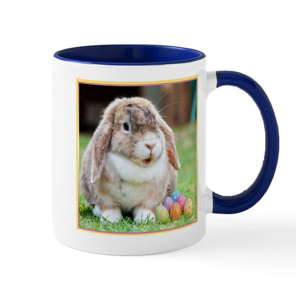 CafePress - Easter Bunny Rabbit Mugs - 11 oz Ceramic Mug - Novelty Coffee Tea Cup