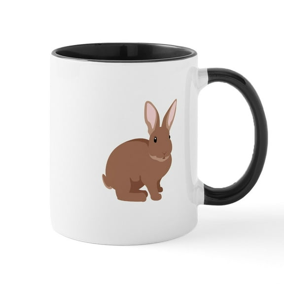 CafePress - Easter Bunny Rabbit Mugs - 11 oz Ceramic Mug - Novelty Coffee Tea Cup