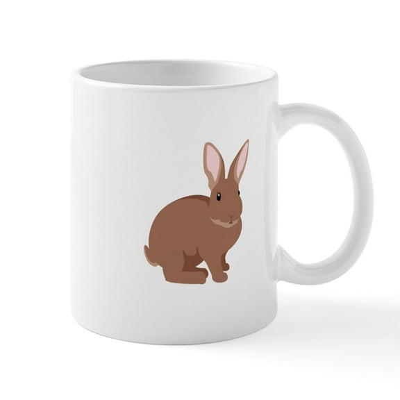 CafePress - Easter Bunny Rabbit Mugs - 11 oz Ceramic Mug - Novelty Coffee Tea Cup