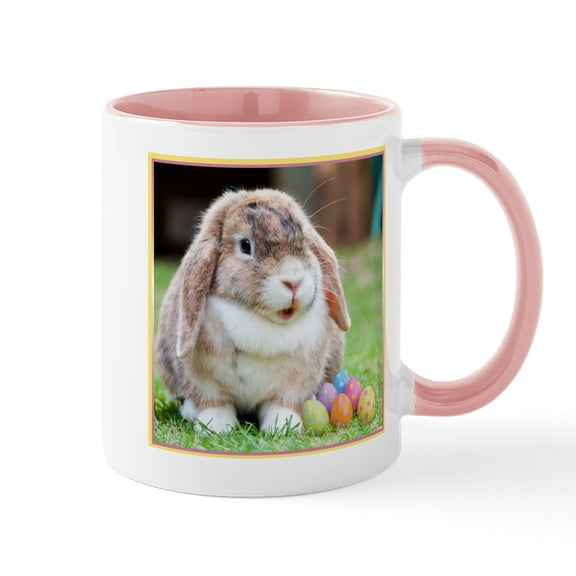 CafePress - Easter Bunny Rabbit Mugs - 11 oz Ceramic Mug - Novelty Coffee Tea Cup