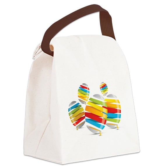CafePress - Easter Egg Abstract - Canvas Lunch Bag with Strap Handle