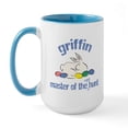 thumbnail image 1 of CafePress - Easter Egg Hunt Griffin Large Mug - 15 oz Ceramic Large White Novelty Mug, 1 of 4