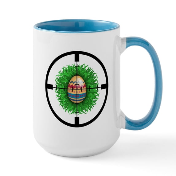 CafePress - Easter Egg Hunter Large Mug - 15 oz Ceramic Large White Novelty Mug