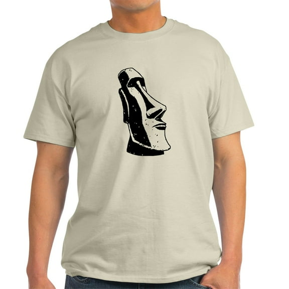 CafePress - Easter Island Head Light T Shirt - Men's Classic Graphic T-Shirt