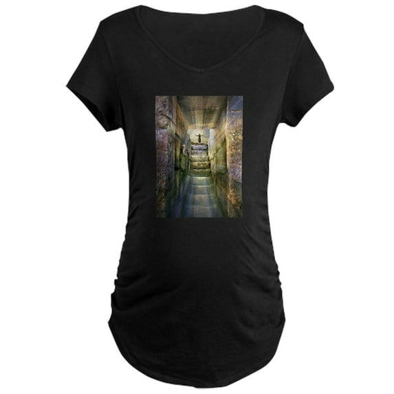 CafePress - Easter Jesus Resurrection Empty Maternity T Shirt - Maternity Dark T-Shirt
