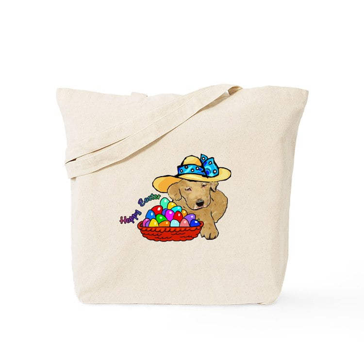 CafePress Golden Retriever Natural Canvas Tote Bag - Reusable Shopping Bag, 2 Sizes Available - View #9