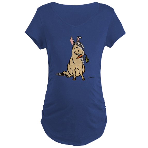 CafePress - Easter Pony Maternity Dark T Shirt - Maternity Dark T-Shirt