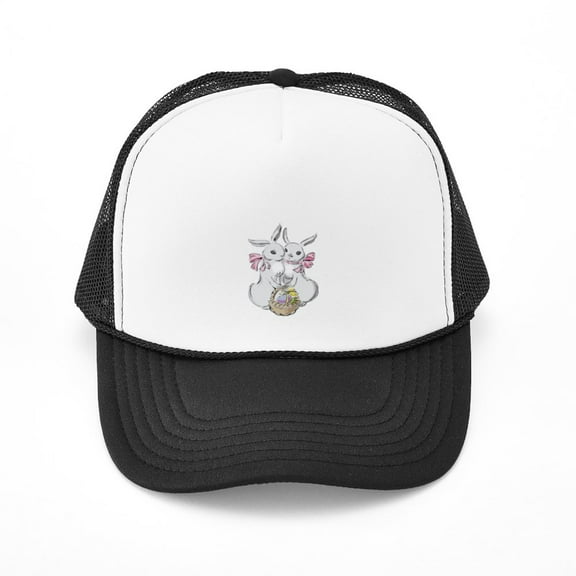 CafePress - Easter Rabbits - Adjustable Unisex Printed Trucker Hat with Mesh Back