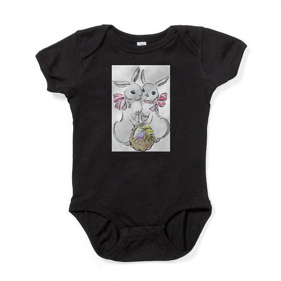 CafePress - Easter Rabbits - Cute Infant Bodysuit Baby Romper - Size Newborn - 24 Months