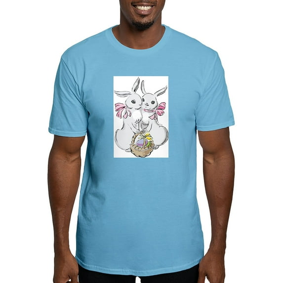 CafePress - Easter Rabbits Fitted T Shirt - Fitted T-Shirt, Vintage Fit Soft Cotton Tee
