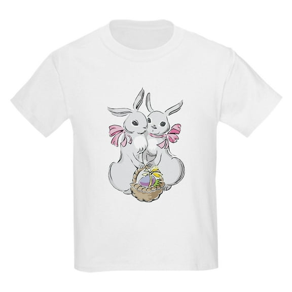 CafePress - Easter Rabbits Kids T Shirt - Light T-Shirt Kids XS-XL