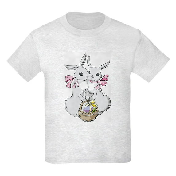 CafePress - Easter Rabbits Kids T Shirt - Light T-Shirt Kids XS-XL